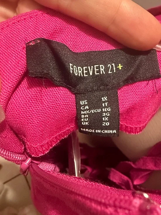 Forever 21 Bright Pink Strapless Romper - Picture 5 of 7